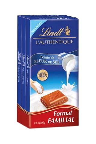 3 x 3 tablettes L'Authentique Lait Fleur de sel - 3 x 300 g