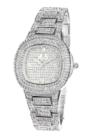 Montre à quartz en acier - Cristaux de Bohème