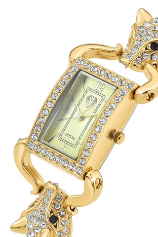 Montre à quartz en laiton - Doré et jaune