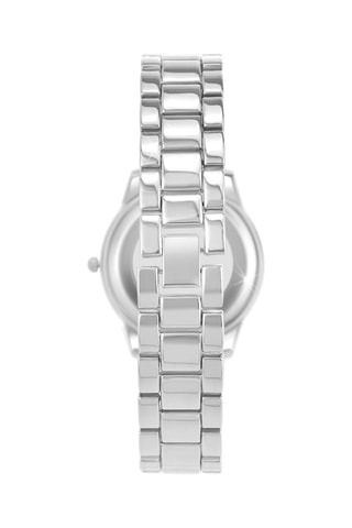 Montre à quartz ornée d'un diamant 
Argenté