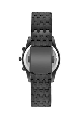 Montre à quartz en métal - Noir