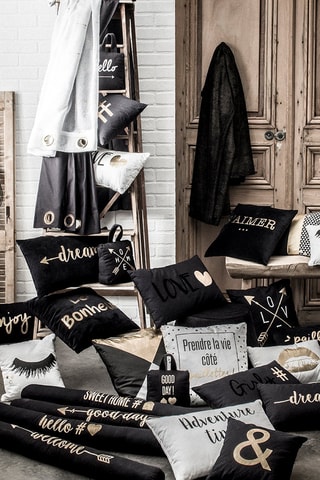 Rideau Gold Is Black - Noir - 140 x 240 cm