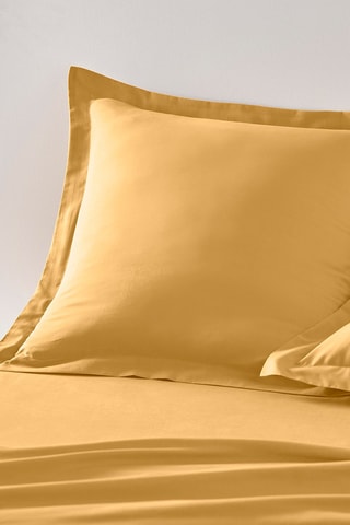 Taie d'oreiller en coton  Essential - Ocre