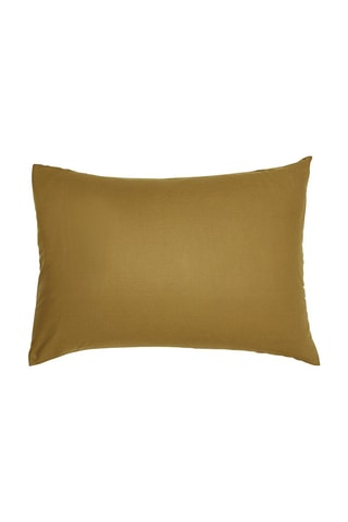 Taie d'oreiller en coton  Essential - Marron