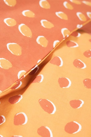 Parure de couette en coton Funny - Orange