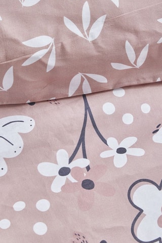 Parure de couette en coton 57 fils/cm² - Rose