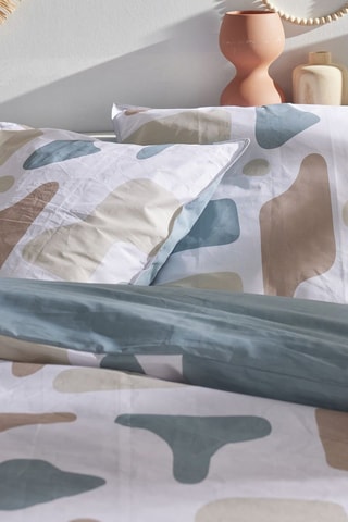 Parure de couette en coton 57 fils/cm² - Blanc