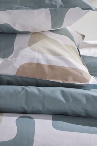 Parure de couette en coton 57 fils/cm² - Blanc