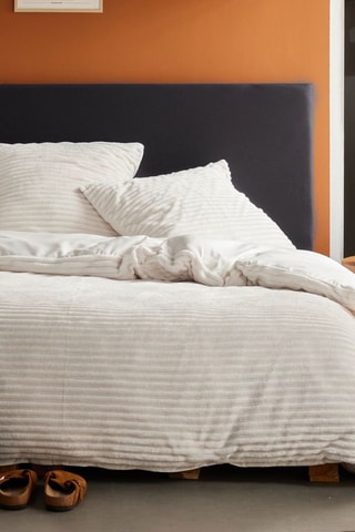 Parure de couette Matcha Moka - Blanc