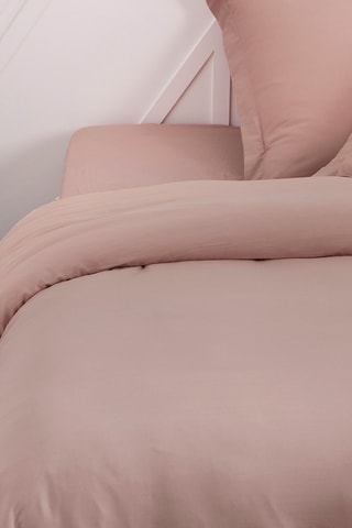 Housse de couette en coton Essential - Rose