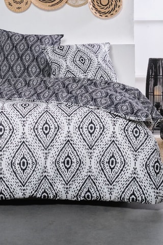 Parure de couette en coton 57 fils/cm² - Blanc