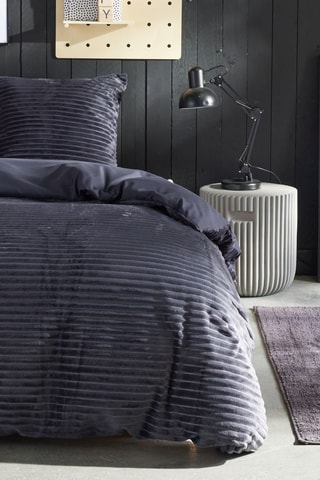 Parure de couette Bien au chaud - Gris foncé