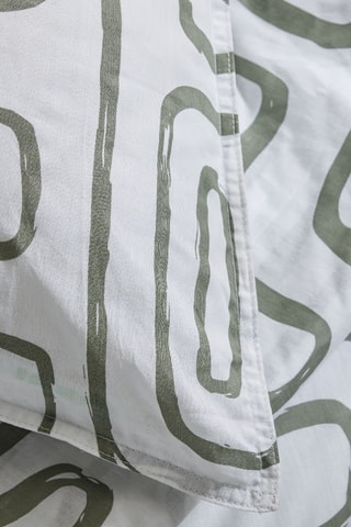 Parure de couette en coton 57 fils/cm²  - Craie