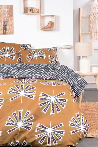Parure de couette en coton Sunshine 11.11 - Marron