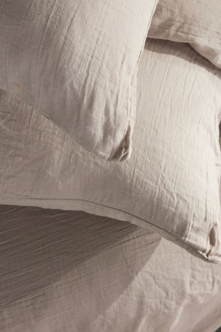 Parure de couette en gaze de coton 155 fils/cm² Dune - Beige