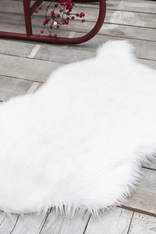 Tapis Mountain - Blanc - 60 x 90 cm