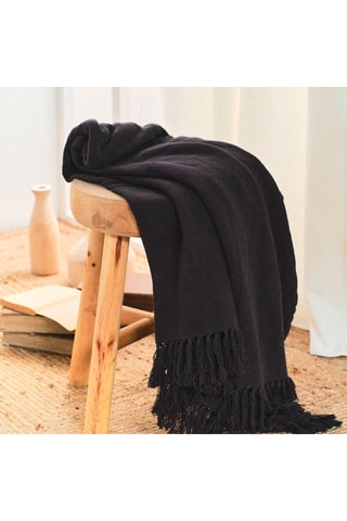 Plaid Indies Anthracite - 120 x 150 cm