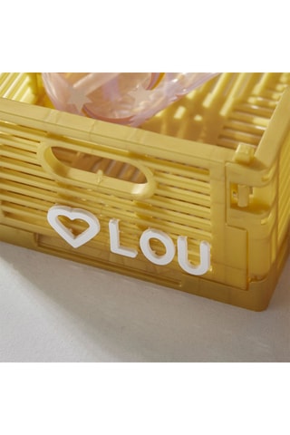 Caisse de rangement pliable "La tête dans les nuages" - 22 x 15 x 12 cm