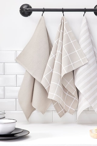 3 torchons Essential - Dune