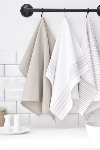 3 torchons Essential - Dune