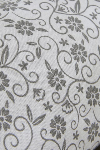 Coussin Polochon - Blanc et taupe - 45 x 15 cm