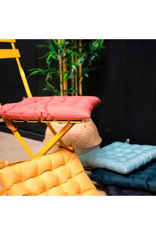 Assise matelassée Spirit garden - Ocre - 40 x 40 cm