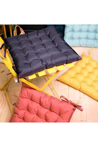 Assise matelassée Spirit garden - Paon - 40 x 40 cm