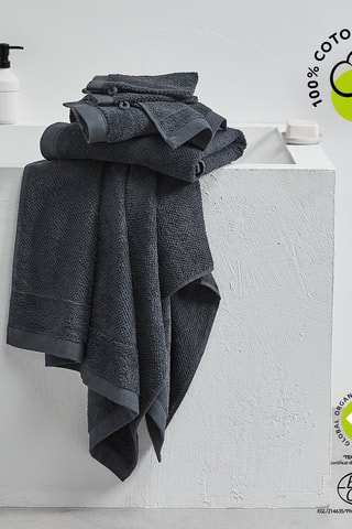 Serviette de toilette - Fusain - 50 x 90 cm