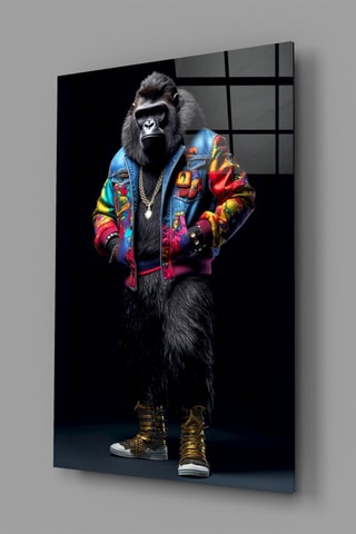 Tableau en verre trempé Gorilla Bro