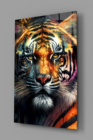 Tableau en verre trempé Face of the Tiger