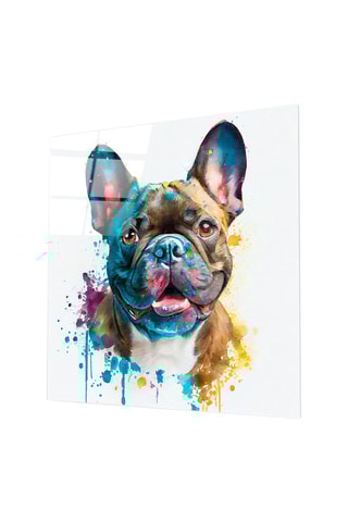 Tableau en verre trempé Cute Dog 