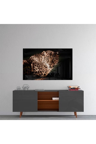 Tableau en verre trempé Leopard 