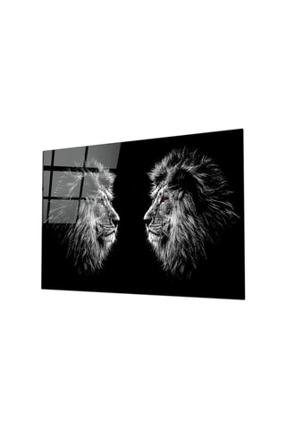 Tableau en verre trempé Lion 