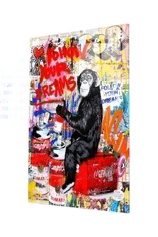 Tableau en verre trempé "Everyday Life" - Mr. Brainwash - Reproduction