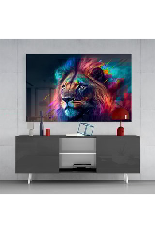 Tableau en verre trempé Nobility of the Lion 