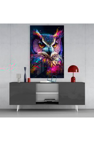 Tableau en verre trempé Owl's Eye 