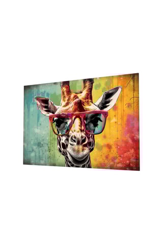 Tableau en verre trempée Girafe cool