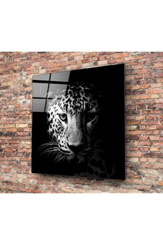 Tableau en verre trempé Leopard 