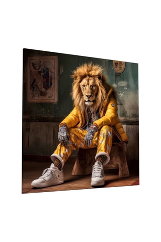Tableau en verre trempé Lion Vogue Designer's Collection 