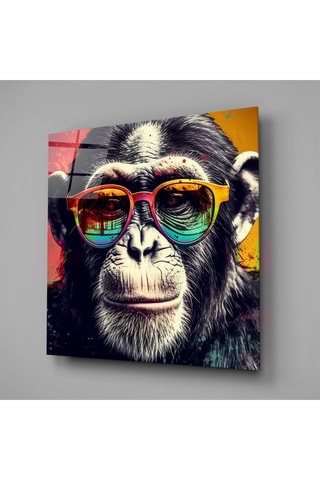 Tableau en verre trempé Cool Monkey