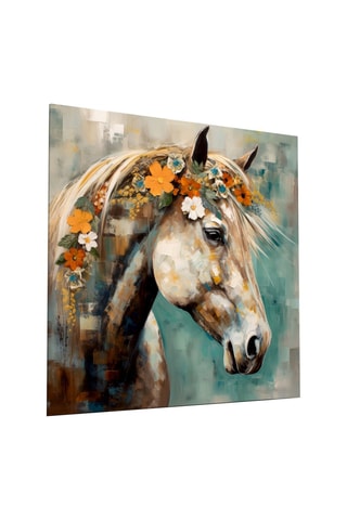 Tableau en verre trempé Flower And Horse