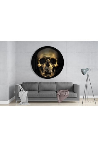 Tableau en verre trempé Skull