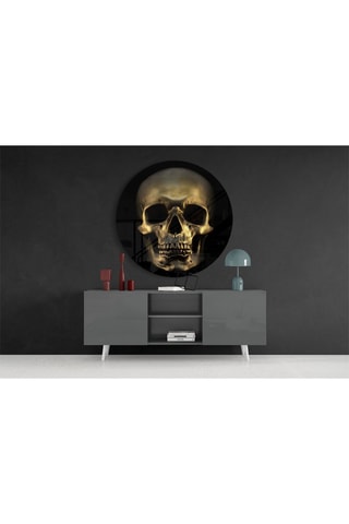 Tableau en verre trempé Skull