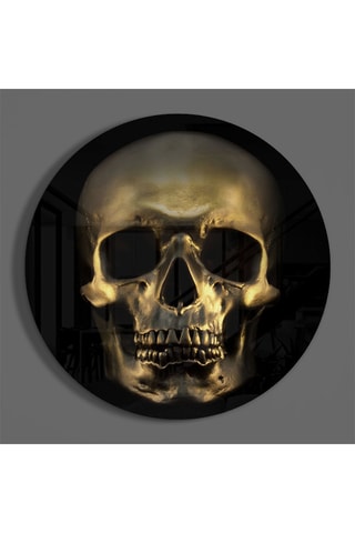 Tableau en verre trempé Skull