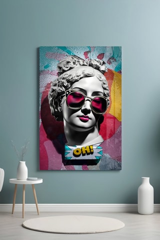 Tableau en verre trempé  Oh!