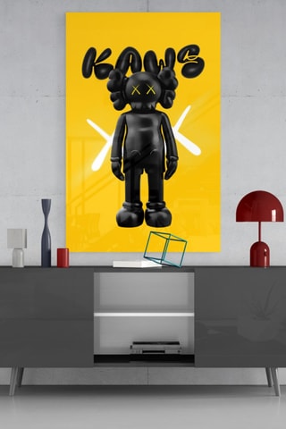 Tableau en verre trempé Kaws
