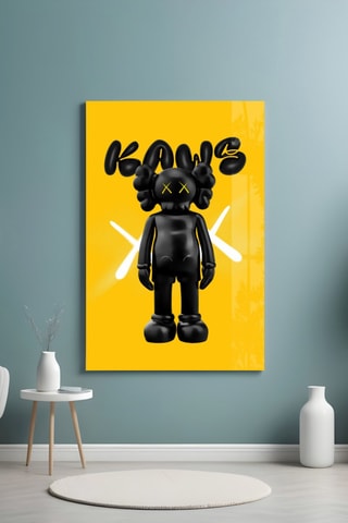 Tableau en verre trempé Kaws