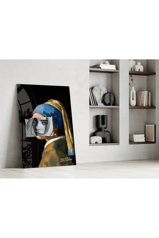 Tableau en verre trempé Modern Girl with Pearl Earring