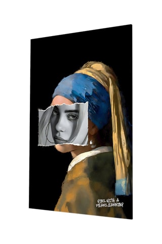 Tableau en verre trempé Modern Girl with Pearl Earring