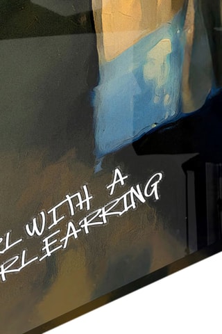 Tableau en verre trempé Modern Girl with Pearl Earring